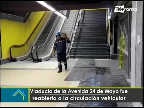 Viaducto de la Avenida 24 de Mayo fue reabierto a la circulación vehicular
