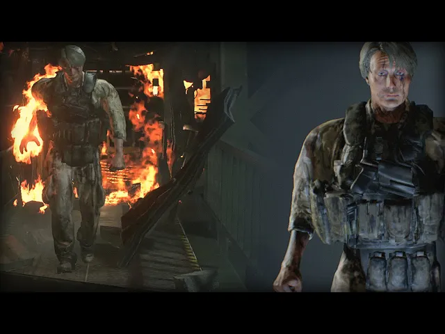 Cliff Death Stranding mod for resident evil 2 remake