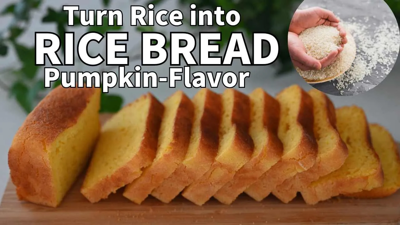 Turn RICE into BREAD   Pumpkin-Flavored Blender Rice Bread without a high-speed blender  Gluten-free