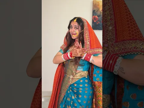 Pyaar Mil Jaye Piya Ka 🥰♥️ Karwachauth Special Saree🙈 #shorts #trending #bride #meghachaube
