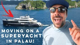 Moving on a LIVE-ABOARD DIVE BOAT in PALAU 😮 [Part 1]