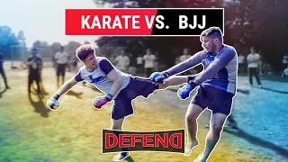 bjj vs karate crazy k o defend fight club