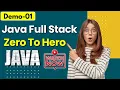 Java Full Stack Demo 01 Full Stack Java Developer Tutorial Zero To Hero Harsha Trainings