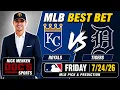 Royals vs Tigers 26 MLB Best Bet - MLB Pick Prediction