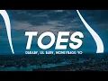 DaBaby - Toes (Clean - Lyrics) ft. Lil Baby \u0026 Moneybagg Yo