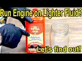 Will a Gas Engine Run on Charcoal Lighter Fluid Let s find out
