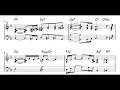 Bud Powell "Polka Dots And Moonbeams " Piano Transcription