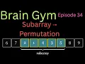 How many subarrays can be rearranged to form a permutation