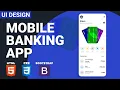 How To Make Epic App - Banking App HTML CSS BOOTSTRAP Speed Coding