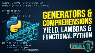 Python Masterclass Ep 11 Stop Wasting RAM Master Generators yield Comprehensions F-Strings