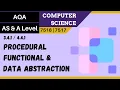51 AQA A Level 7516-7517 SLR6 - 4 4 1 Procedural functional and data abstraction