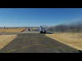 F15 landing with one wing on DCS World