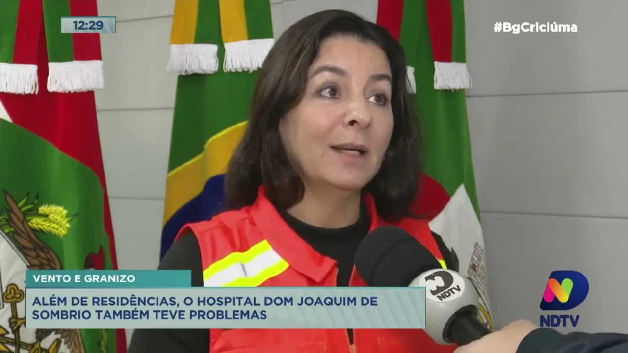 Vento e granizo deixam rastro de destruição em Sombrio