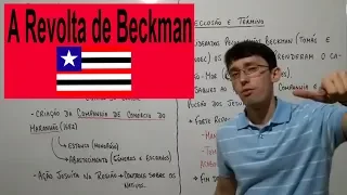 Revolta de Beckman -  Revoltas Nativistas (03)