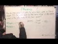 Calculating Efficiency - Physics