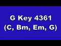 G Key 4361 C, Bm, Em, G