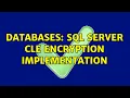Databases SQL Server CLE Encryption Implementation 2 Solutions