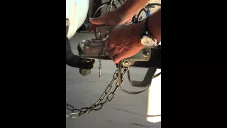 How to put jet ski trailer onto trailer hitch
