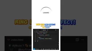 How to Create a Ring Loading Animation with HTML CSS