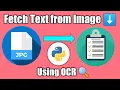 Fetch Text from Image using OCR Python Python Tricks