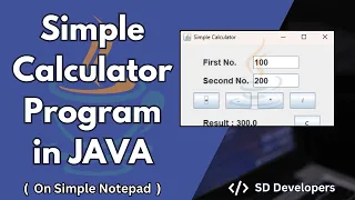 Simple calculator program in java