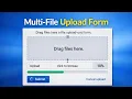 Multi-File Upload Form Bootstrap and jQuery