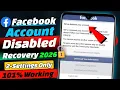 How To Recover Disabled Facebook Account 2026 Disabled Facebook Account Recovery 2026