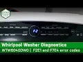 Whirlpool Maytag Roper Washer - Error codes F2E1 F7E4