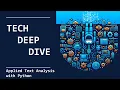Deep Dive Applied Text Analysis with Python