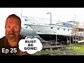 Download Lagu Roest op de achtersteven van het blauwe staal wegslijpen - Voortgang van de bootrestauratie - Afl...