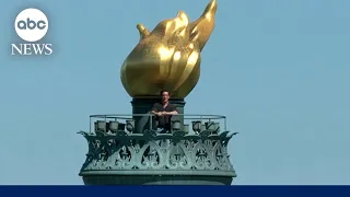David Muir s rare access at highest point inside Statue of Liberty