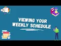 How to Locate Weekly Schedule on MyCSUB