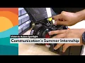 Communication Department s High School Summer Internship