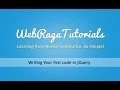 Writing your first code in jquery - jQuery Beginners Tutorial