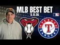 Diamondbacks at Rangers 26 MLB Best Bet - MLB Betting Predictions Jason Sharpe Doc Sports