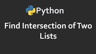 Find Intersection Of Two Lists Program 74 Solutions For Python 100 Exercises CodingFacts