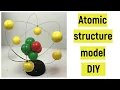 Atomic structure model project Atomic structure model 3d Atomic structure model making DIY