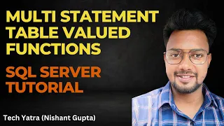 Multi-Statement Table-Valued Functions in SQL Server