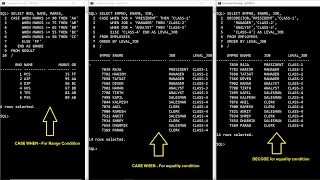 SQL-Lecture-21 General Functions NVL NVL2 COALESCE NULLIF DECODE and CASE WHEN