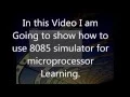 8085 assembly language programing using 8085 simulator