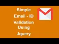 Email Validation Using Jquery Kumar Coding House