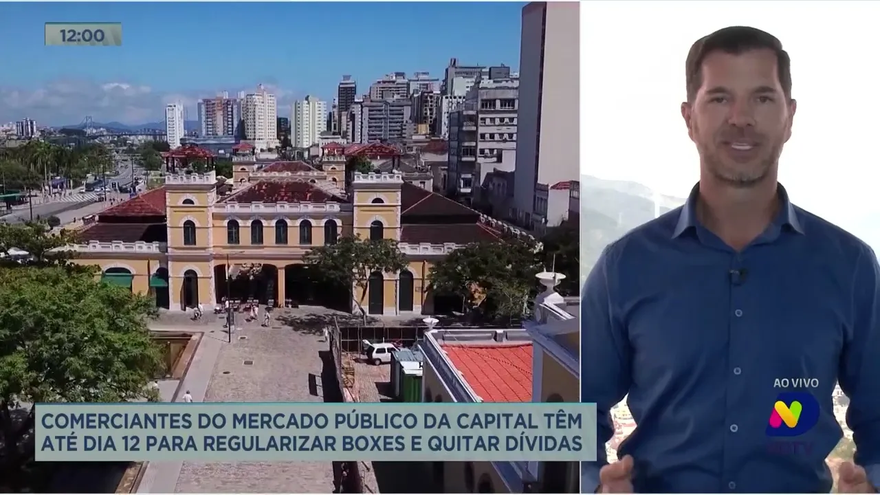 Comerciantes do Mercado Público de Florianópolis têm até dia 12 para regularizar e quitar dívidas