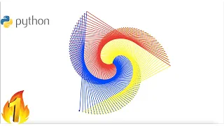 Python turtle graphics Lesson-1 Making a triangular spiral