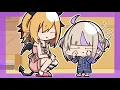 Lagu Choco is melted by Hajime's cuteness.【Animated Hololive/Eng sub】【Choco/Hajime】
