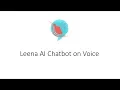 Leena AI Chatbot on Voice