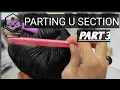 Lagu Tutorial parting U section.Basic potong rambut pria.#part3 #parting #barber #tutorial #trending