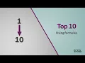 Top 10 with formulas in Excel Automatically calculate Top 10 as data changes Excel Off The Grid