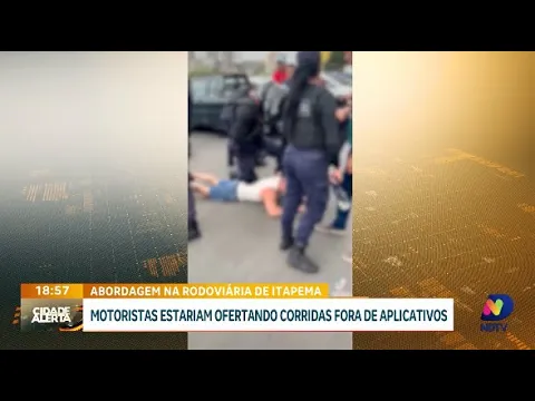 Motoristas de aplicativo abordados em Itapema por ofertar corridas irregulares