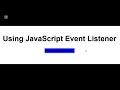 JavaScript Events Explained for Beginners Click Hover Input Submit