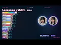 「Lonesome rabbit / 櫻坂46」歌割り